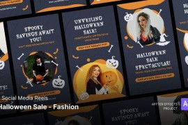 Social Media Reels - Halloween Sale Fashion After Effects Template 48207302