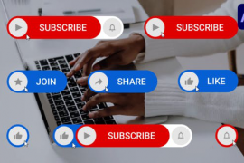 Youtube Subscribe Button Mode for After Effects 47192542