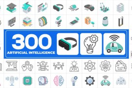 300 Icons Pack - Artificial Intelligence 45364492
