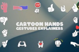 Cartoon Hands Gestures Explainers for DaVinci Resolve 51374038