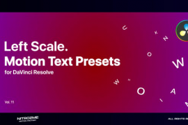 Left Scale Motion Text Presets Vol. 11 for DaVinci Resolve 47355608