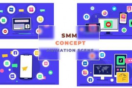 Social Media Marketing Concept Animation Scene 42854124