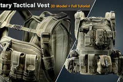 Artstation – Military Tactical Vest Full Tutorial