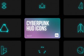 Cyberpunk HUD Icons 07 for After Effects 44172712
