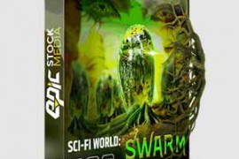Epic Stock Media Sci-fi World Swarm Game Ambience Loop Library WAV