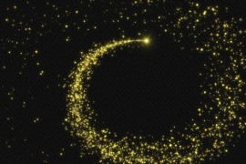 Golden Particles Trails 49604810