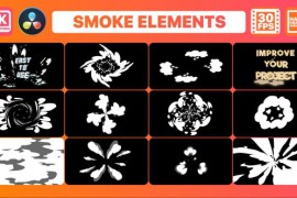 Smoke Elements and Titles for DaVinci Resolve 45046471