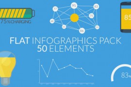 Flat Infographics Pack (50 Elements) 5016186