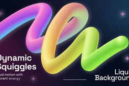 Free Download:Dynamic Squiggles Liquid Background 63590897