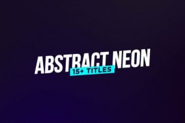 Abstract Neon Titles 43419578