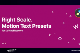 Right Scale Motion Text Presets Vol. 16 for DaVinci Resolve 47490877