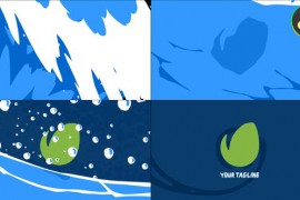 Ocean Wave Logo Opener for DaVinci Resolve 44198546
