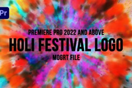 Holi Festival Logo MOGRT 52108557