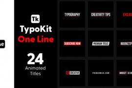 Typo Kit One Line Titles for After Effects 44488316
