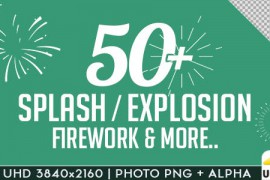 Splash Explosion Fireworks Animated Shapes 17106264