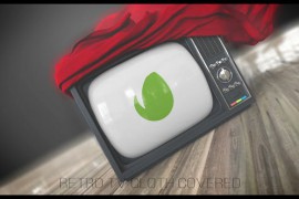 Retro TV Cloth Covered 22981099