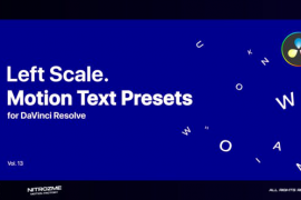 Left Scale Motion Text Presets Vol. 13 for DaVinci Resolve 47490810