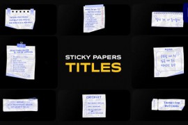 Sticky Papers Titles for Premiere Pro 49676872
