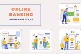 Online Banking Animation Scene 43721271