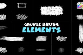 Grunge Brush Elements | FCPX 51755728