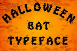 Animated Halloween Bat Typeface 48366032