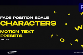 Characters Motion Text: Fade Position Scale Vol. 04 for Premiere Pro 45890323