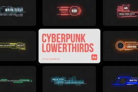 Cyberpunk Lowerthirds for After Effects 44958132