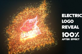 Powerful Electric Particles Logo 52287456