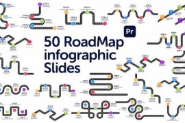 Roadmap Infographics Slides for Premiere Pro 57741702