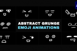 Abstract Grunge Scribble Emoji Animations | After Effects 52238908