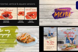 Provence Menu for Premiere Pro MOGRT 44959249
