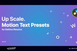Up Scale Motion Text Presets Vol. 01 for DaVinci Resolve 46705702