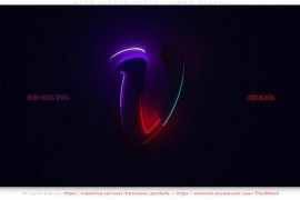 Neon Lights Spots - Logo Reveal 52070701