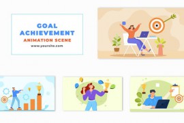 Goal Oriented Flat Design Character Animation Scene 48571399