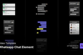 Video Template - Whatsapp Chat Elements After Effects Project Files 52306642