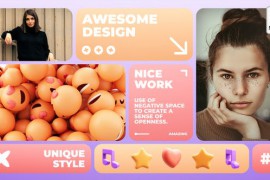 Colorful 3D Social Media Intro - MOGRT 51957450