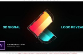 3D Signal Glitch Logo Reveal 51922229
