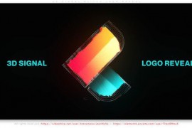 3D Signal Glitch Logo Reveal 51859858