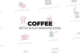 Coffee - Set of 16 Animated Icons 44272157