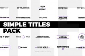 Simple Titles Pack | DaVinci Resolve 31845499
