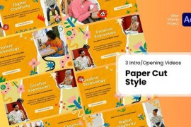 Intro/Opening - Paper Cut Style After Effects Template 52371674