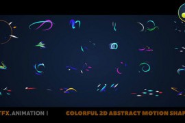 Colorful 2D Abstract Motion Elements [Davinci Resolve] 45193851