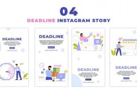 Eye Catching Deadline Flat Vector Instagram Story 47454146