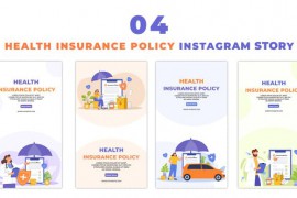 Flat Character Design Health Insurance Policy Instagram Story 48622558