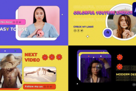 Colorful Youtube Endscreens for After Effects 46761708