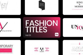 Fashion Titles 01 for After Effects 44036836