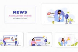 News Reporter Character Animation Scene 47349508