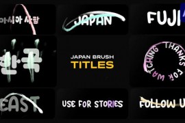 Japan Brush Titles for After Effects 48672083