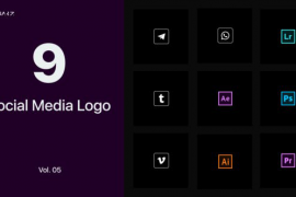 Social Media Logo for Premiere Pro Vol. 05 45509072