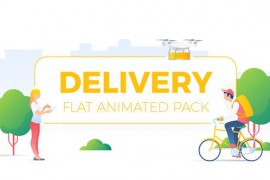 Delivery Flat Animated Concepts Pack 25475177